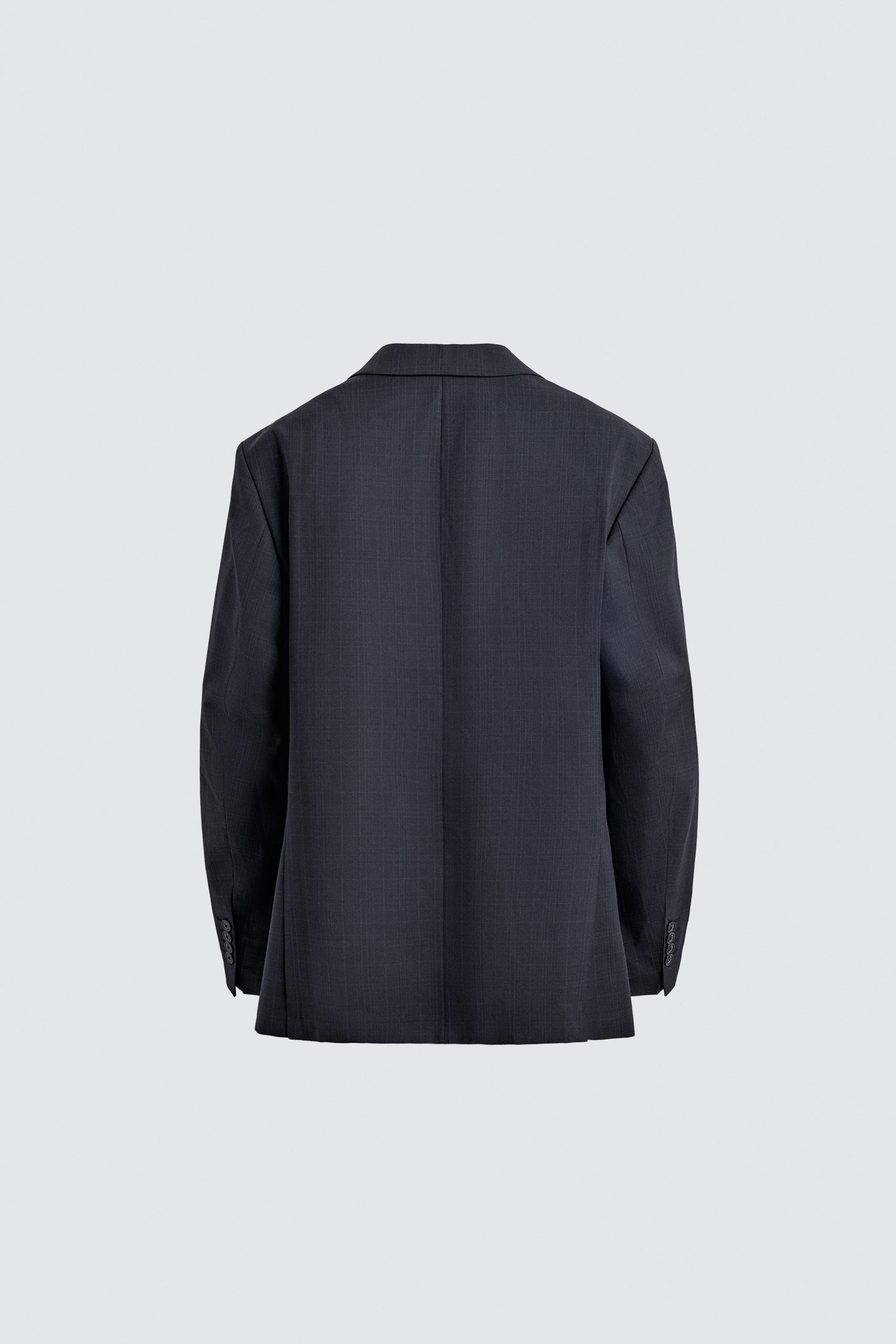 REGULAR FIT PLAID SUIT JACKET